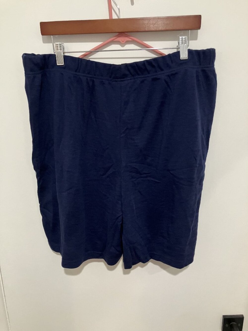 Jessica London Women's Plus Size Soft Ease Knit Shorts, Navy, Size 22/24